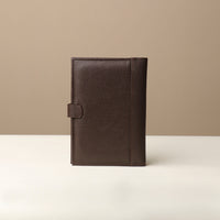 Back view of Danilos Nirua Small Portfolio Pebble Brown leather organizer