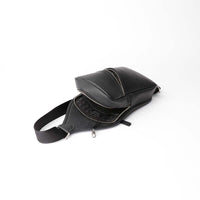 Crossbody-bag-messenger-leather-black-andre-open-view-with-silver-hardware