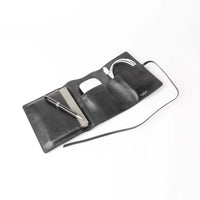 Open black Danilos Porta Tech New Design leather cable organizer
