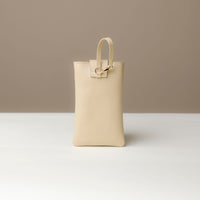 Back view of white Leather Josephine Phone Pouch by Danilos