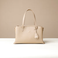 satchel-handbag-solene-bag-leather-taupe-front-view