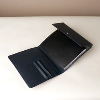 Danilos Carry-Master Portfolio in Marine leather with foldable design